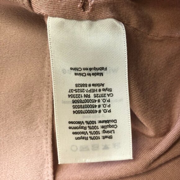 ARITZIA Wilfred Free Juliger Mocha Short Sleeve, Crepe Blouse Size XXSmall - Picture 6 of 10